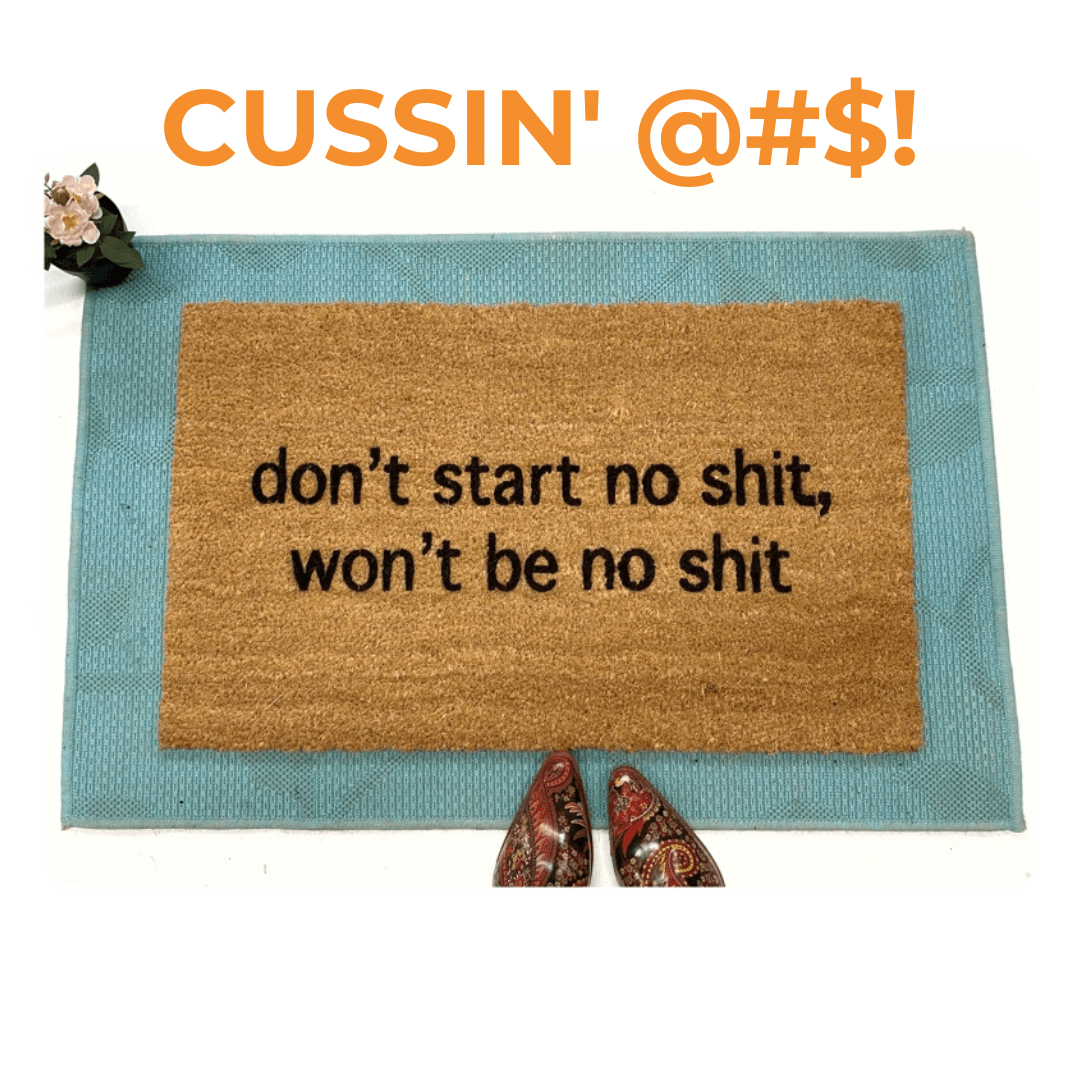 Rude Cussing Doormats