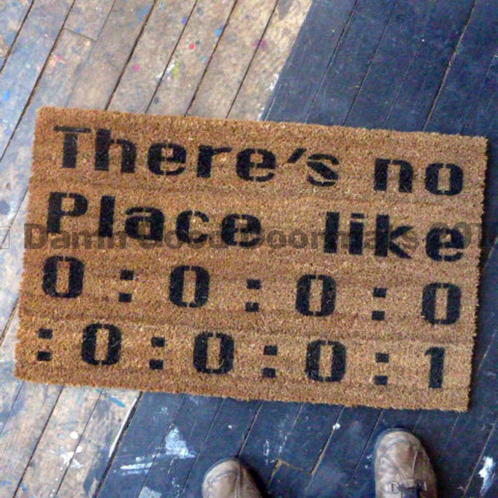 No place like 000111000 binary computer home Christmas Hanukkah doormat funny rude geek gifts doormatt new house gift