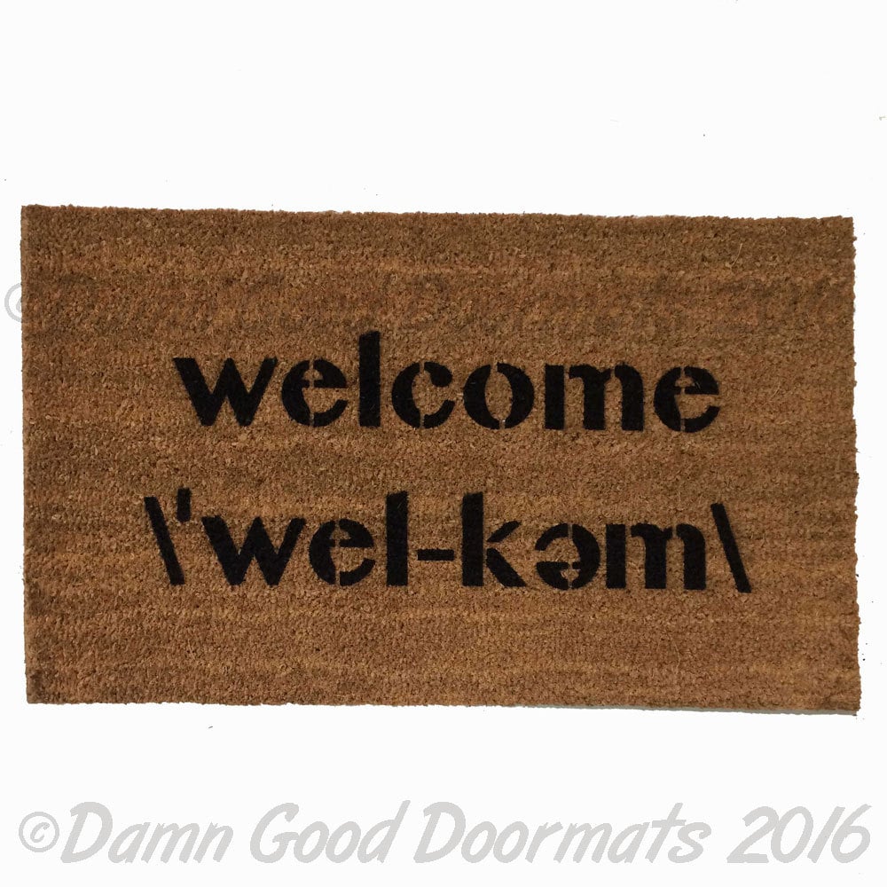 Webster dictionary definition welcome mat funny doormat linguistics humor doormatt new house gift