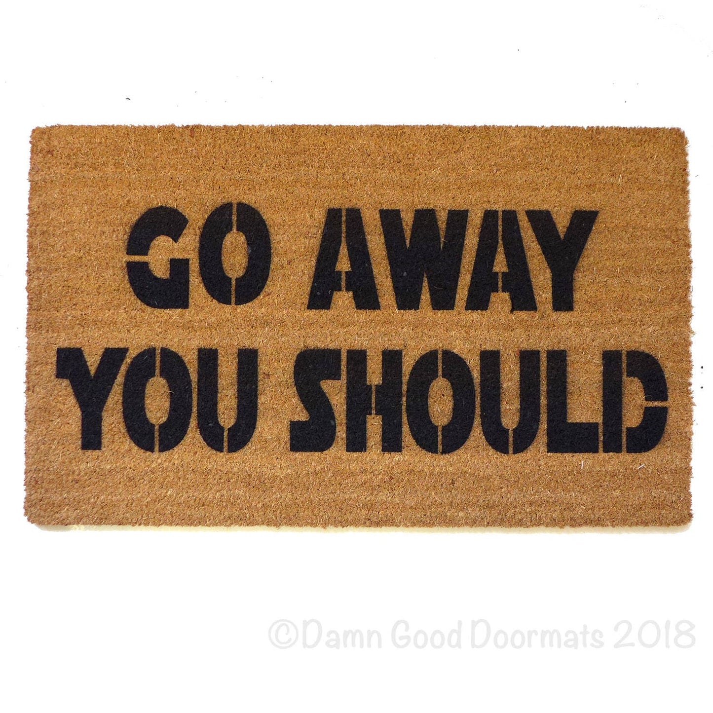 Go away you should funny nerdy doormat rude door mat gifts for geeks doormatt new house gift