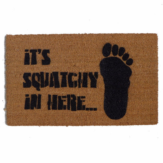 BIGFOOT Sasquatch Yeti doormat outdoor camping wilderness got outside hiking welcome mat cryptozoology doormatt new house gift