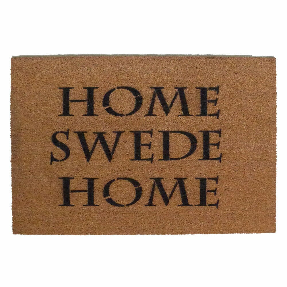 Swedish home swede home funny doormat housewarming gift wedding gift Sweden welcome mat sweet door matdoormat  eco friendly doormat doormatt