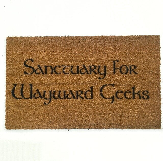 Promotional graphic for an all natural, sustainable, eco-friendly coir doormat made by Damn GoodDoormats