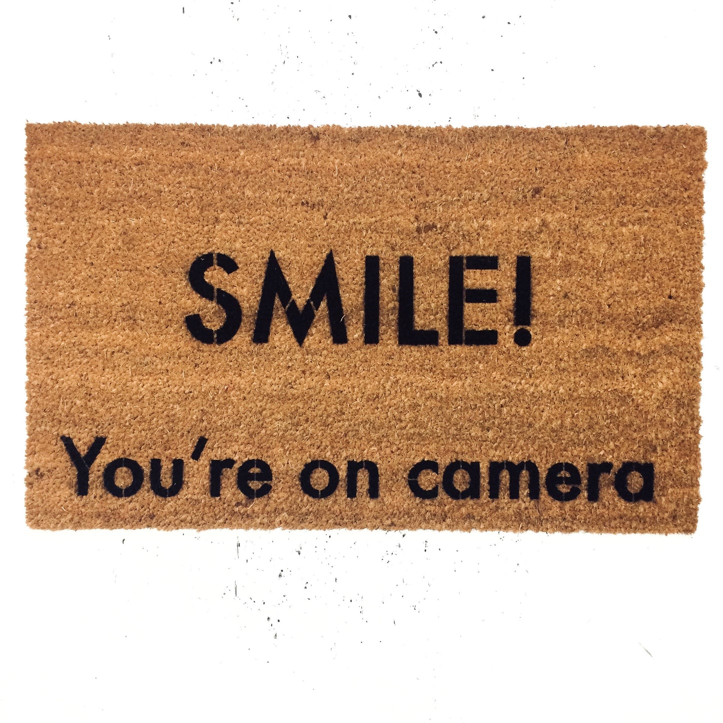 Smile you’re on camera! Security sign PORCH PIRATE rude funny housewarming doormat  Boyfriend gift eco-friendly realtor closing