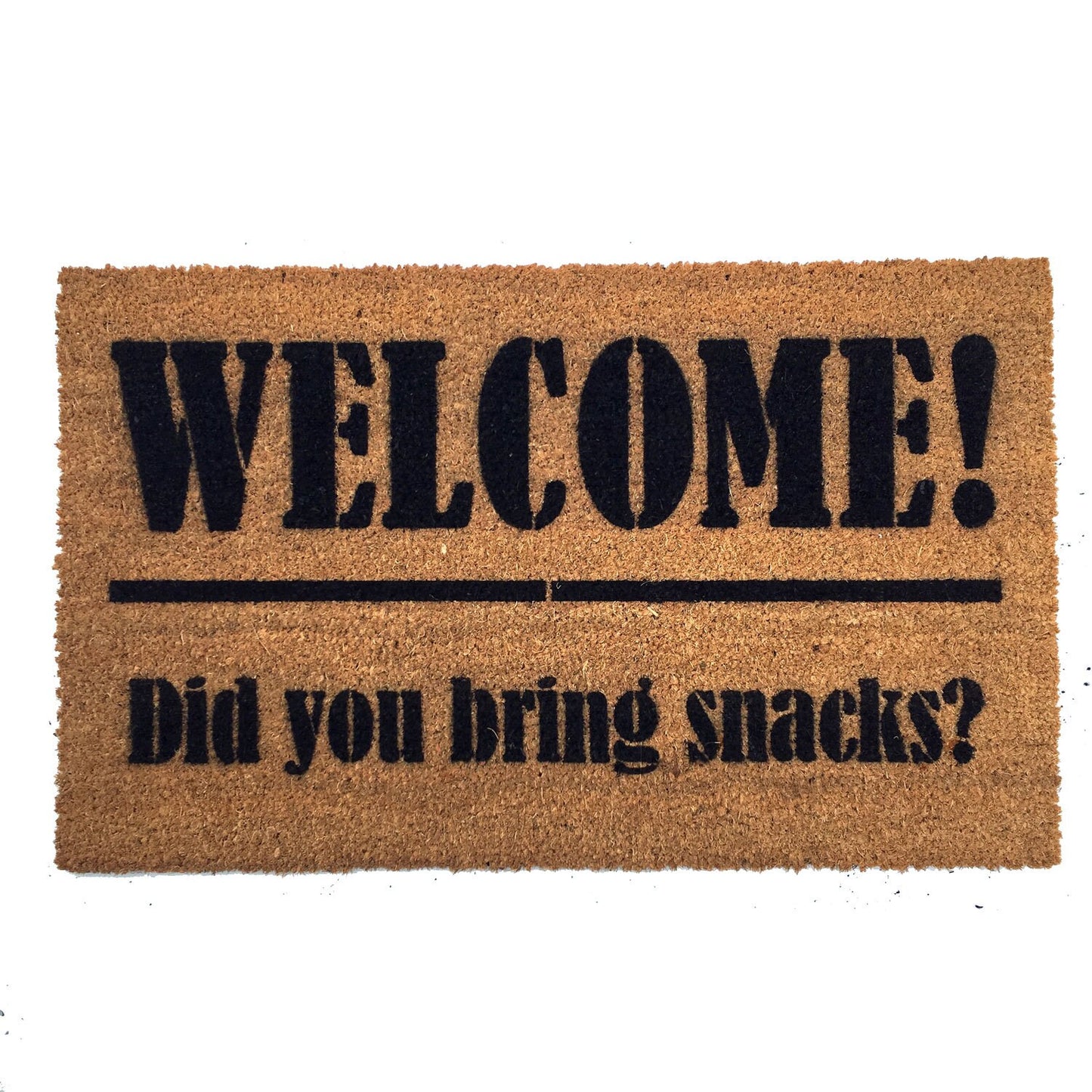 SNACKS! Welcome Did you bring snacks™ funny doormat welcome mat doormatt new house gift