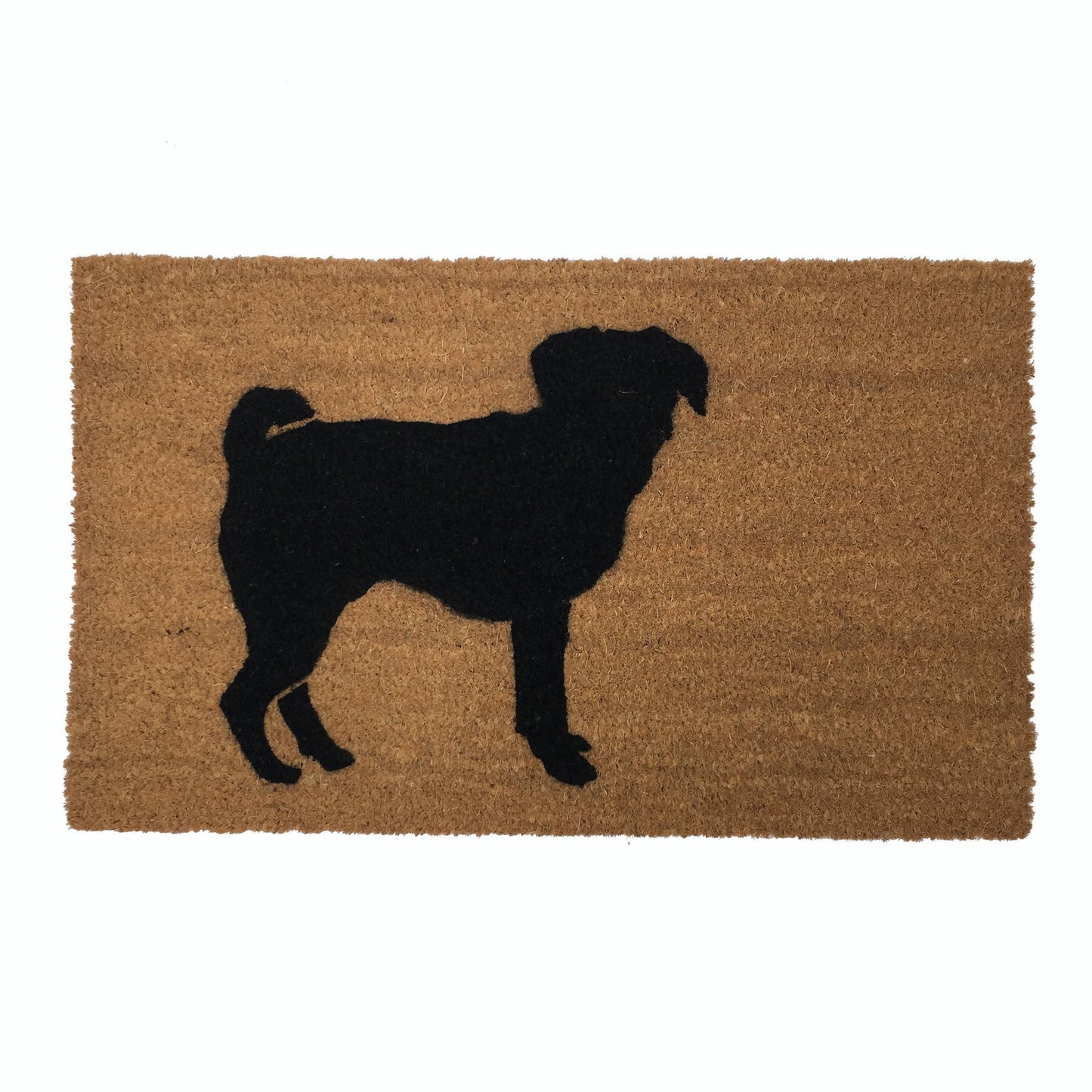 Puggle doormat Hand Painted doormat pug meets beagle animal dog lover dog mom bohemian boho welcome mat doormatt new house gift