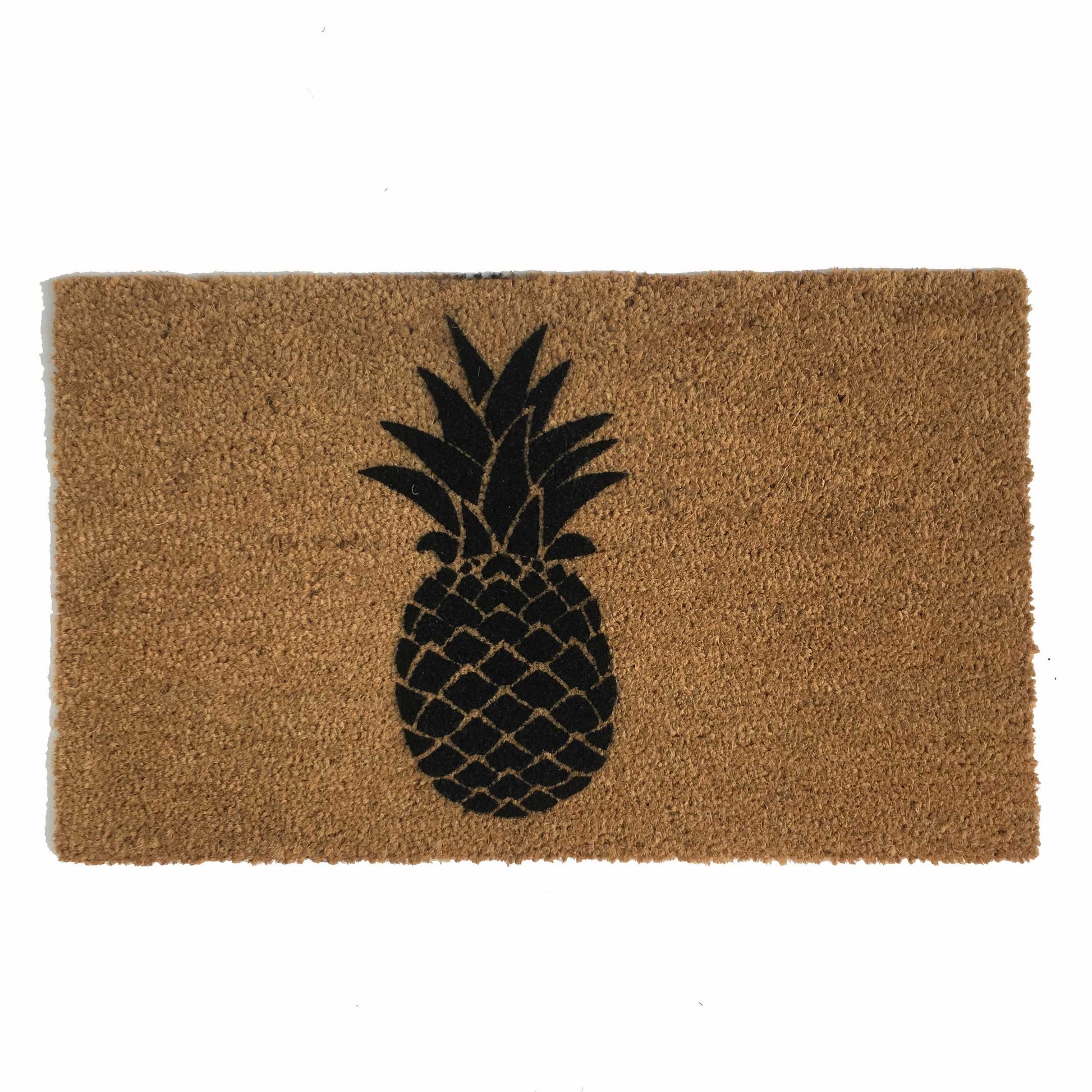 Promotional graphic for an all natural, sustainable, eco-friendly coir doormat made by Damn GoodDoormats