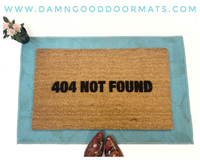 Promotional graphic for an all natural, sustainable, eco-friendly coir doormat made by Damn GoodDoormats