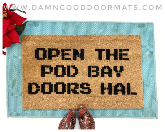 Promotional graphic for an all natural, sustainable, eco-friendly coir doormat made by Damn GoodDoormats