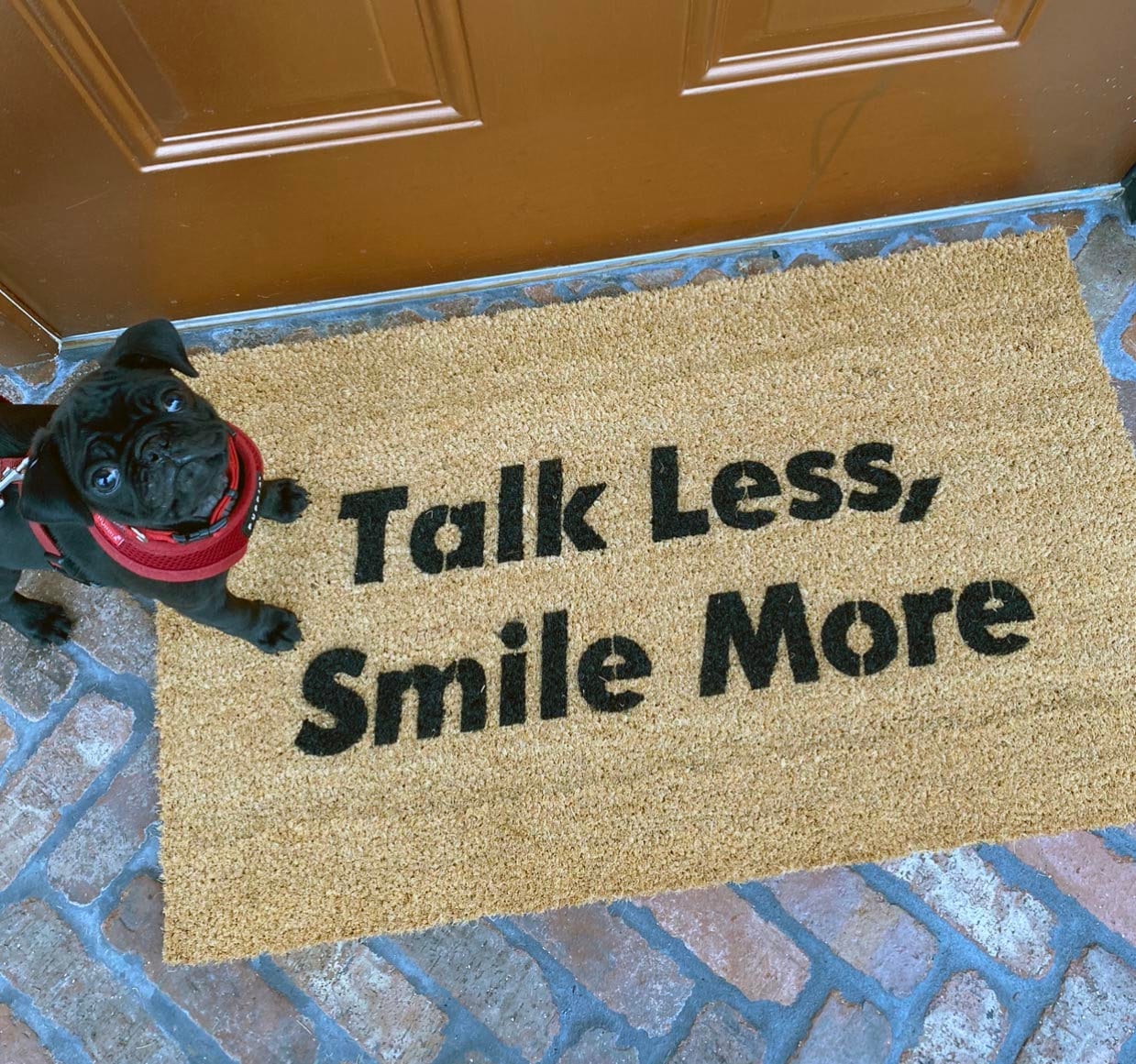 Hamilton Talk Less Smile More doormat aaron burr quote lin manuel welcome mat eco hamilton musical lover Broadway fan gift