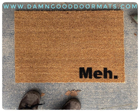 Meh. funny go away rude doormat outdoor eco friendly door mat funny hashtag doormatt new house gift