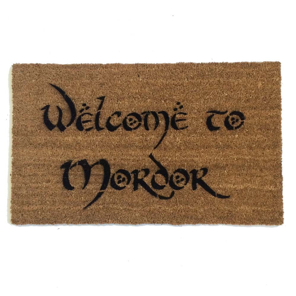 Promotional graphic for an all natural, sustainable, eco-friendly coir doormat made by Damn GoodDoormats