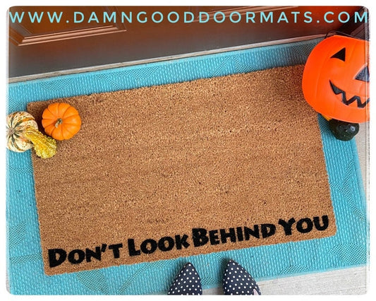 Promotional graphic for an all natural, sustainable, eco-friendly coir doormat made by Damn GoodDoormats