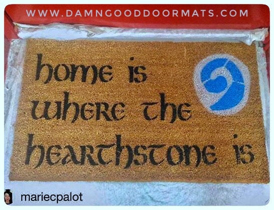 Promotional graphic for an all natural, sustainable, eco-friendly coir doormat made by Damn GoodDoormats