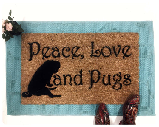 Promotional graphic for an all natural, sustainable, eco-friendly coir doormat made by Damn GoodDoormats