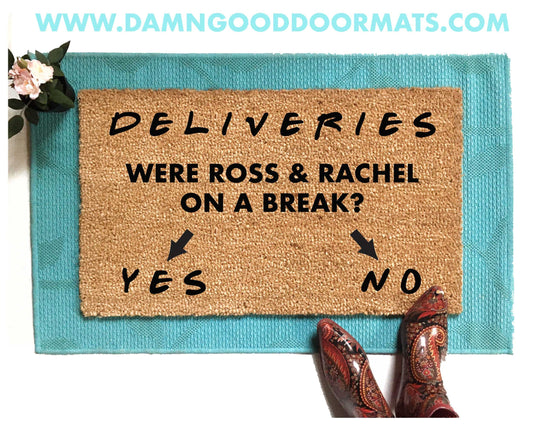 Promotional graphic for an all natural, sustainable, eco-friendly coir doormat made by Damn GoodDoormats