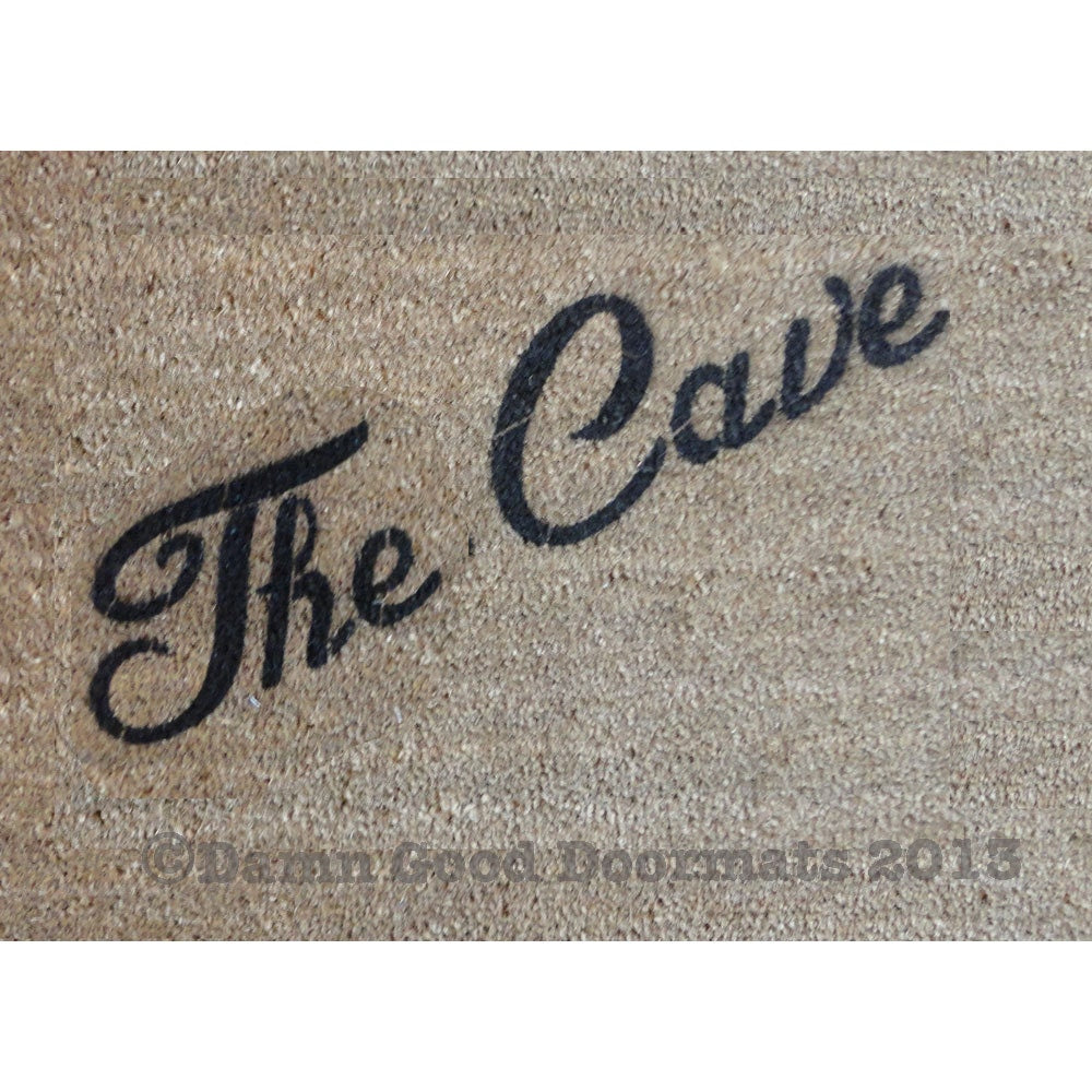 The Cave  Man Cave He Shed decor doormat  manly doormatt new house boyfriend outdoor coir mat fathers day