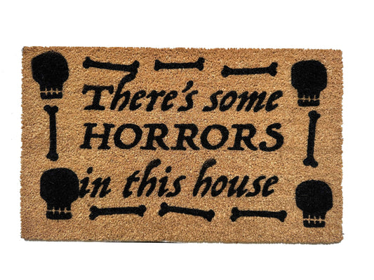 Promotional graphic for an all natural, sustainable, eco-friendly coir doormat made by Damn GoodDoormats