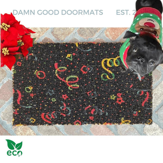 Confetti Roller Rink Retro carpet | Boho doormat | Vintage Arcade Fan Gift | Damn Good Doormats